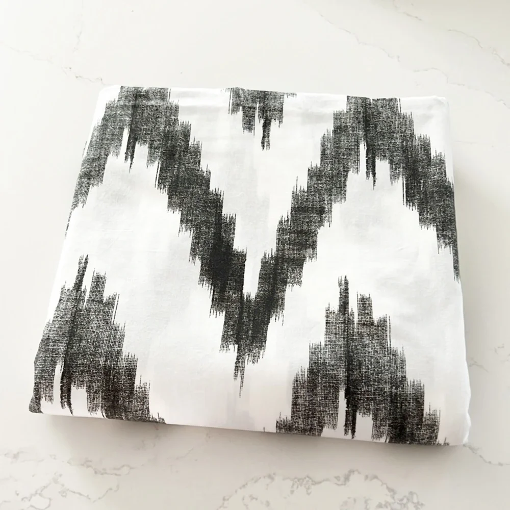 Two Twins Duvet Chevron-motif bedding from Dwell, West Elm